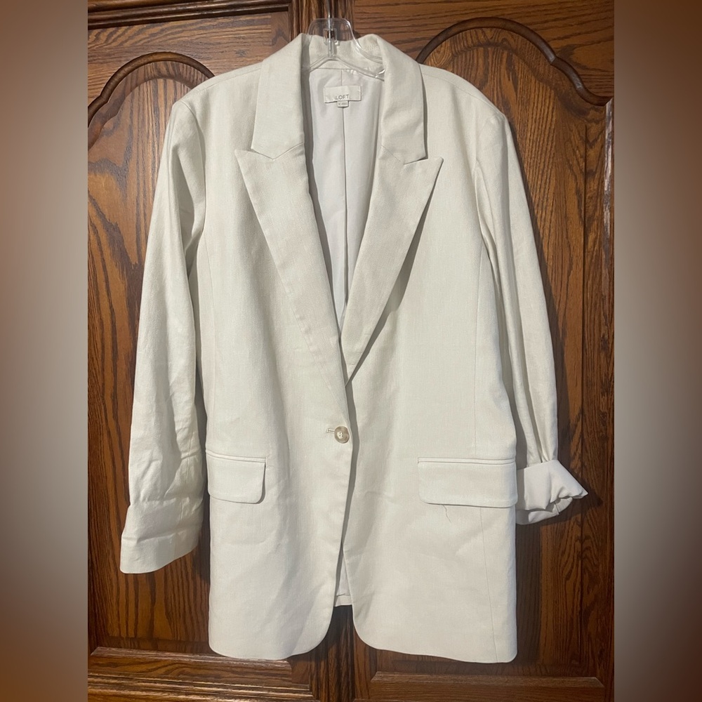 LOFT Women's Off-White Blazer